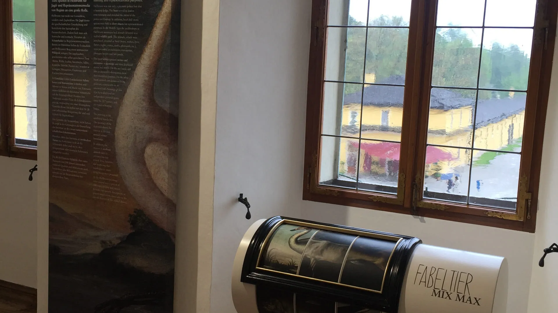 Ausstellung mit Schautafel und Informationsstand